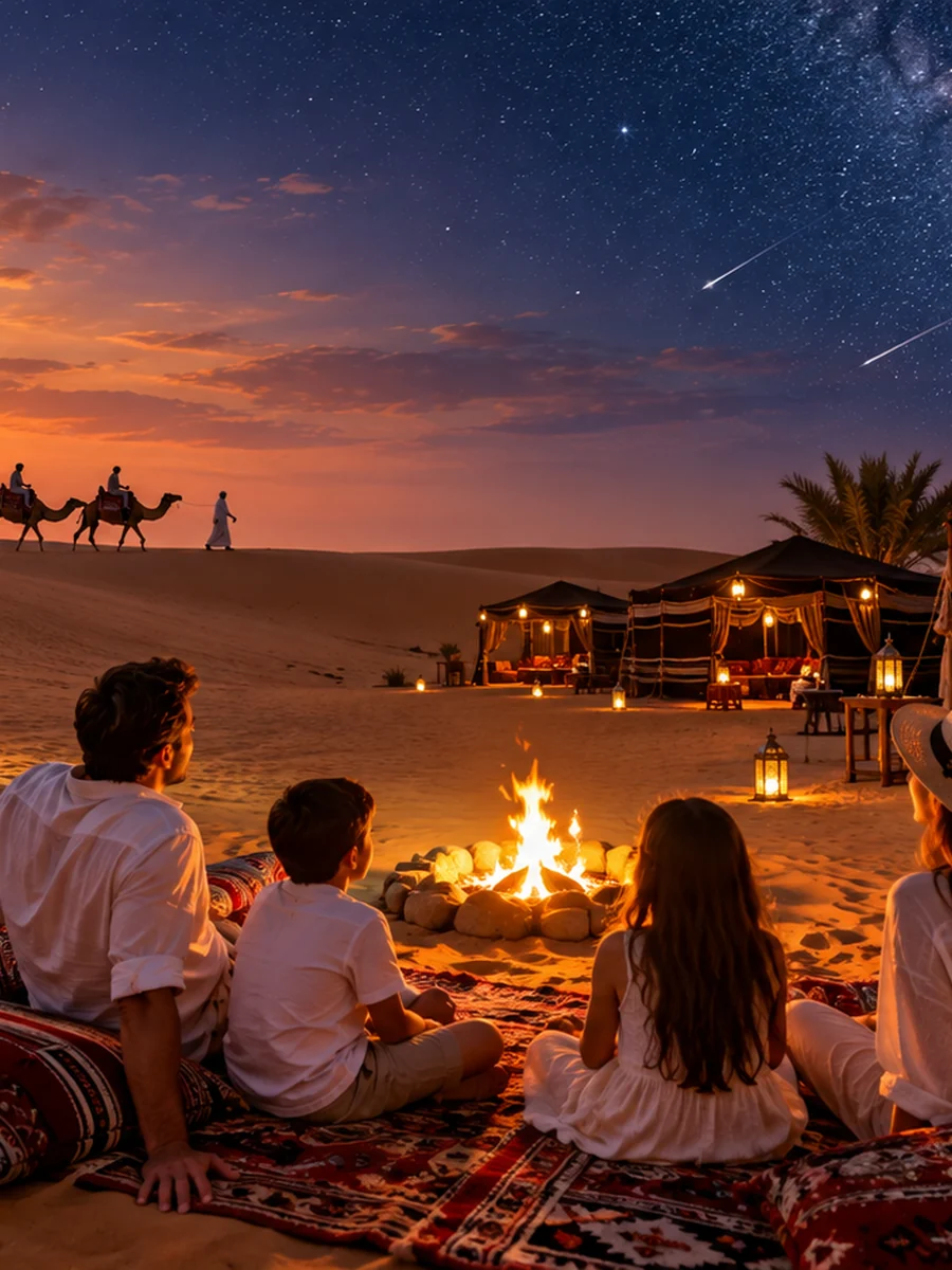 4x4 dune bashing during Overnight Desert Safari Dubai